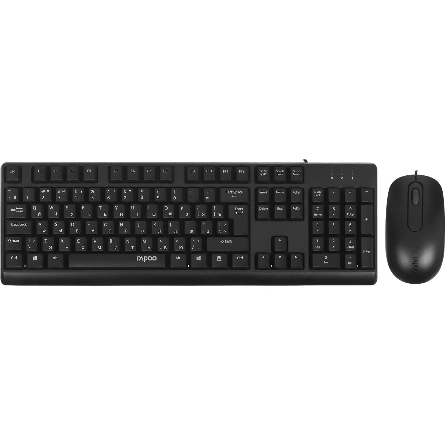 превью Комплект проводной клавиатура и мышь Rapoo X130PRO