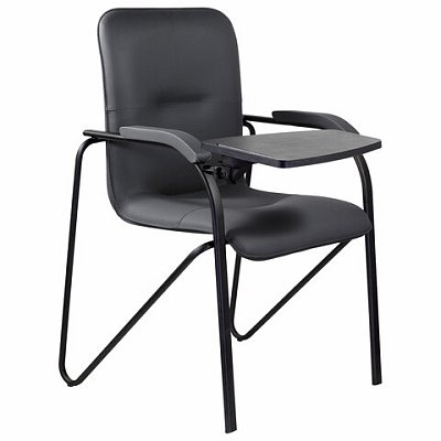 Кресло со столом BRABIX «Samba CF-108 BOX-2», черный каркас, кожзам черный, разобрано