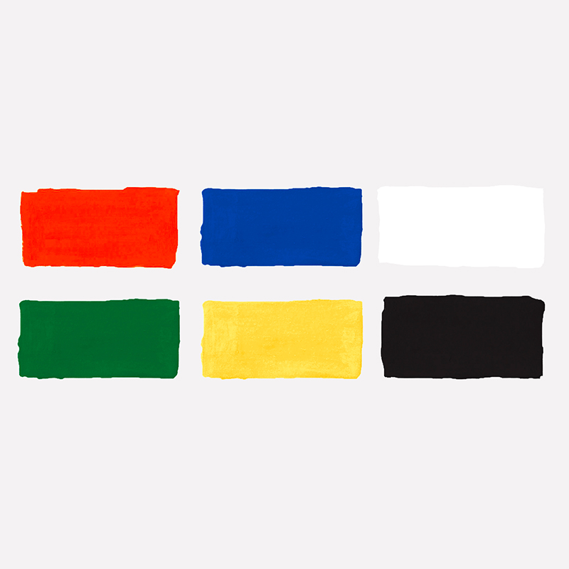Краски пальчиковые Мульти-Пульти, 06 цв., 210мл, классические, картон