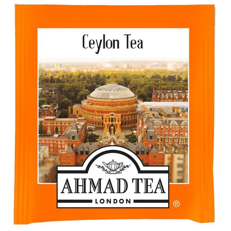 Чай AHMAD (Ахмад) «Ceylon Tea», черный, 100 пакетиков с ярлычками по 2 г