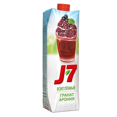 Нектар J-7 Гранат, Черноплодная рябина осветленный, 0.97л