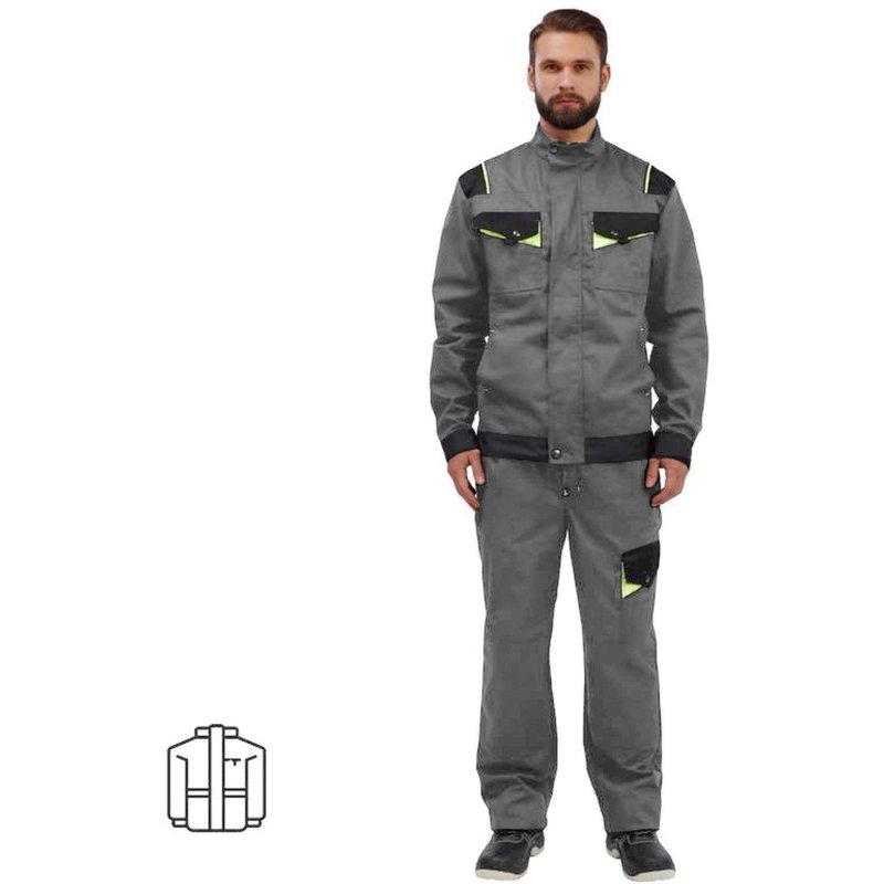 превью Куртка рабочая летняя муж. л27-КУ св-сер/сер 56-58/170-176