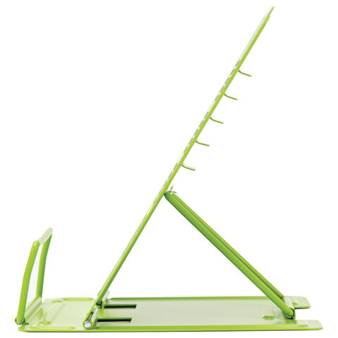 Подставка для книг и учебников BRAUBERG KIDS mini «Авокадо» с таблицей умножения, регулируемый угол наклона, металлическая