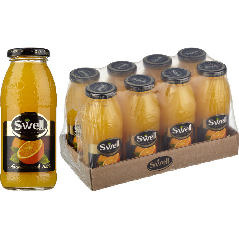 превью Сок Swell апельсиновый 0.25 л (8 штук в упаковке)