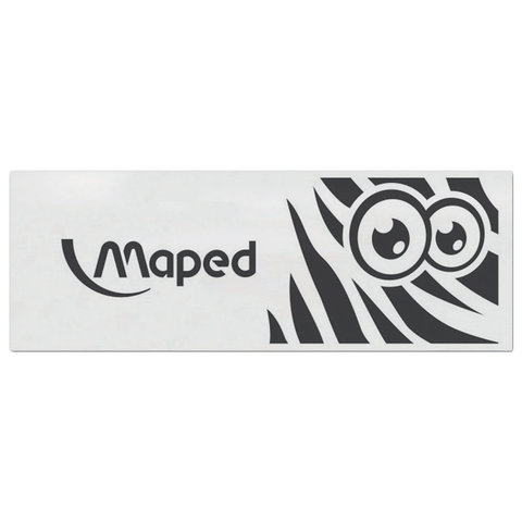 Ластик большой MAPED (Франция) «Pulse Technic», 61×21×12 мм, белый, прямоугольный, синтетический каучук, 116050