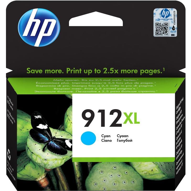 превью Картридж струйный HP 912XL 3YL81AE голубой оригинальный повышенной емкости