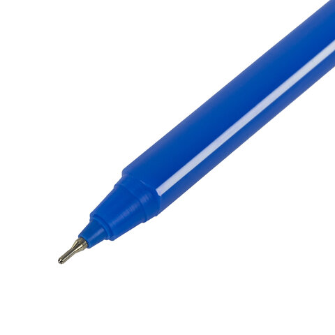 Ручка шариковая масляная STAFF Basic «OBP-320», СИНЯЯ, корпус голубой, узел 0.7 мм, линия письма 0.35 мм