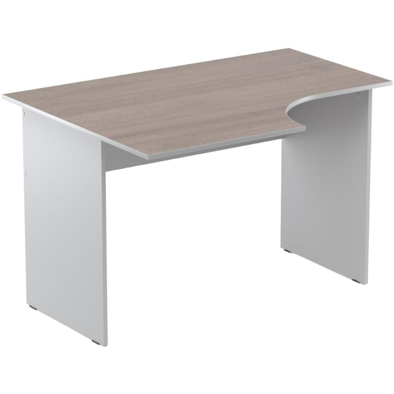 превью Стол эргономичный Easy St LT 16/16 01002000 лев т. дуб/сер 1200×900/600×740