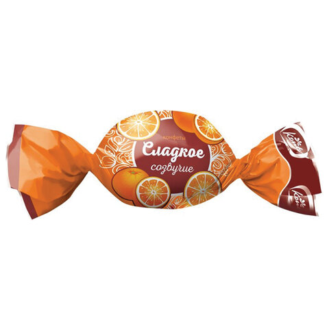 Конфеты шоколадные KONTI «Сладкое созвучие» со вкусом шоколада и апельсина, 1000 г, пакет