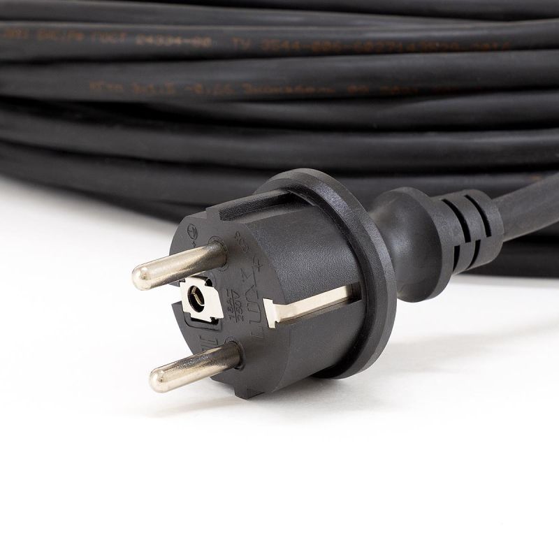 Удлинитель КОМУС КГ 3×1.5кв. мм. 30м 16А с заземлением, с заглушкой, IP44