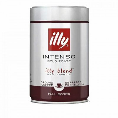 Кофе молотый ILLY «Intenso» ИТАЛИЯ, 250 г, жестяная банка