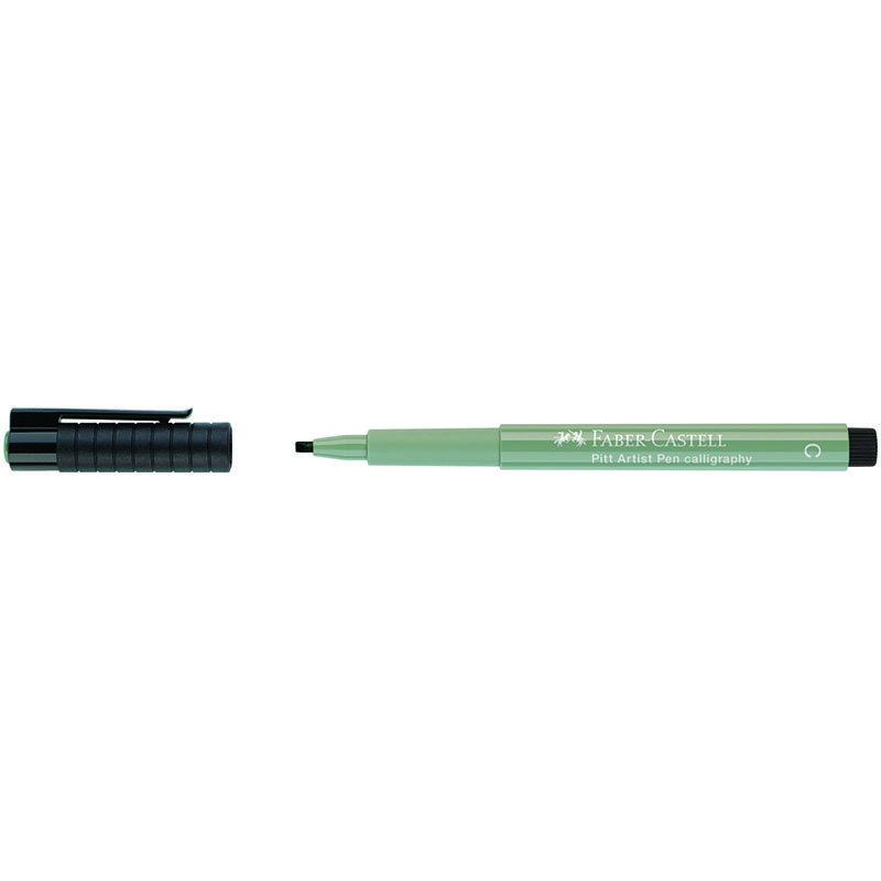 Ручка капиллярная Faber-Castell «Pitt Artist Pen Calligraphy» цвет 272 теплый серый III, С=2.5мм, пишущий узел каллиграфический