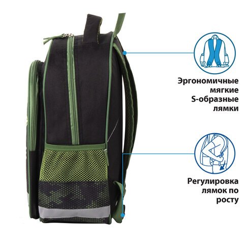 Рюкзак ПИФАГОР SCHOOL для начальной школыTank38×28х14 см229995