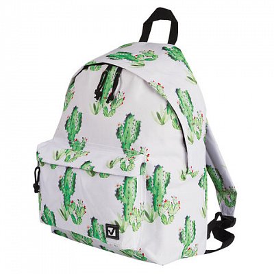 Рюкзак BRAUBERG универсальный, сити-формат, белый, «Мексика», 20 литров, 41×32×14 см