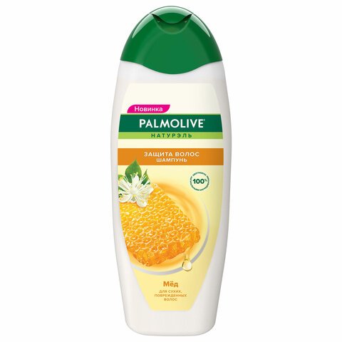 превью Шампунь 450мл PALMOLIVE НАТУРЭЛЬ «Мёд», для сухих поврежденных волос, ш/к 56485