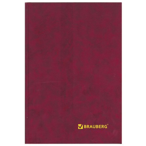 превью Книга учета BRAUBERG, 96 л., А4, 200?290 мм, линия, бумвинил, блок офсет
