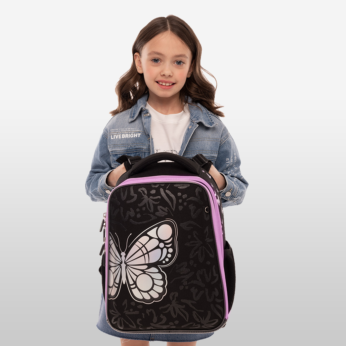 Ранец Berlingo Expert «Butterfly Effect» 37×28×16см, 2 отделения, 2 кармана, анатомическая спинка