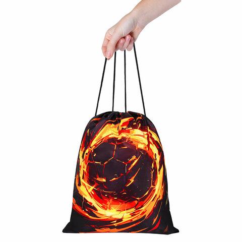 Мешок для обуви BRAUBERG KIDS, с петлей, 42×34 см, «Fire split»