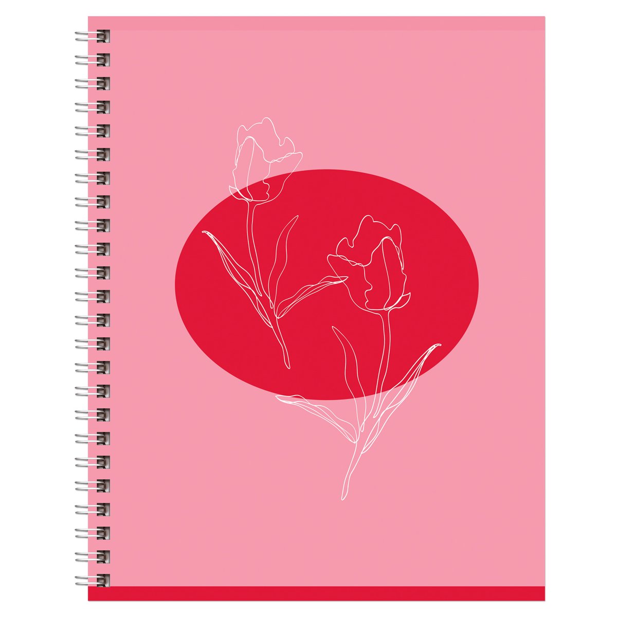Тетрадь 80л., А5, клетка на гребне BG «Perfect flower», двойная обложка