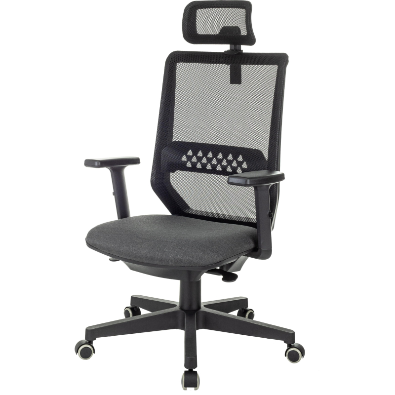 превью Кресло VB_EChair 663 TC-H черный TW-01 38-418 сетка/ткань