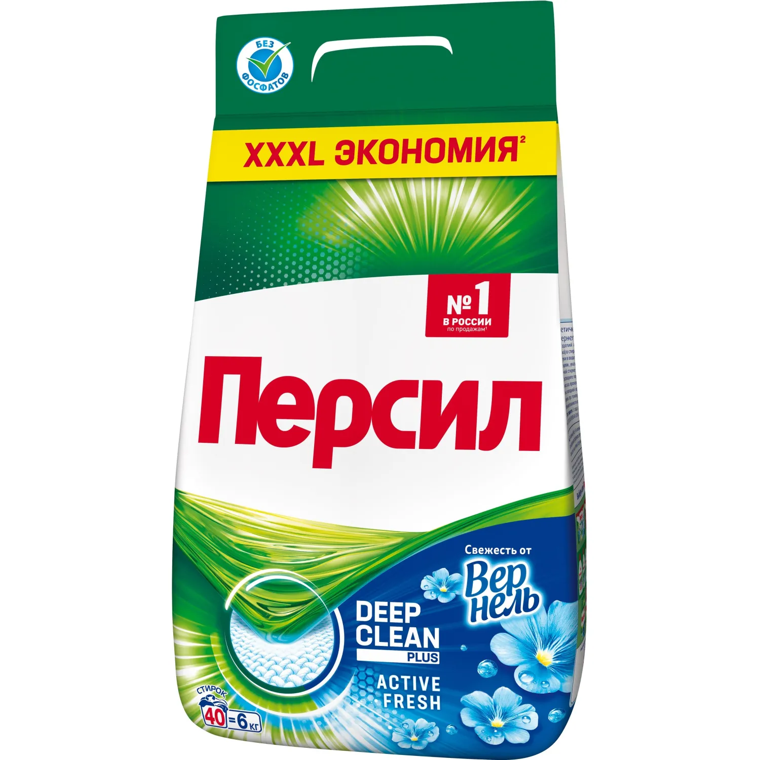 превью Порошок стиральный автомат Персил Свежесть от Вернель 6 кг для белого белья