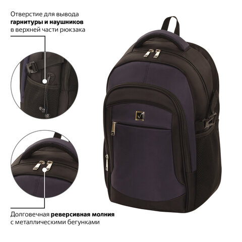 Рюкзак BRAUBERG URBAN универсальныйс отделением для ноутбукакрепление на чемоданPractic48×20х32 см229874