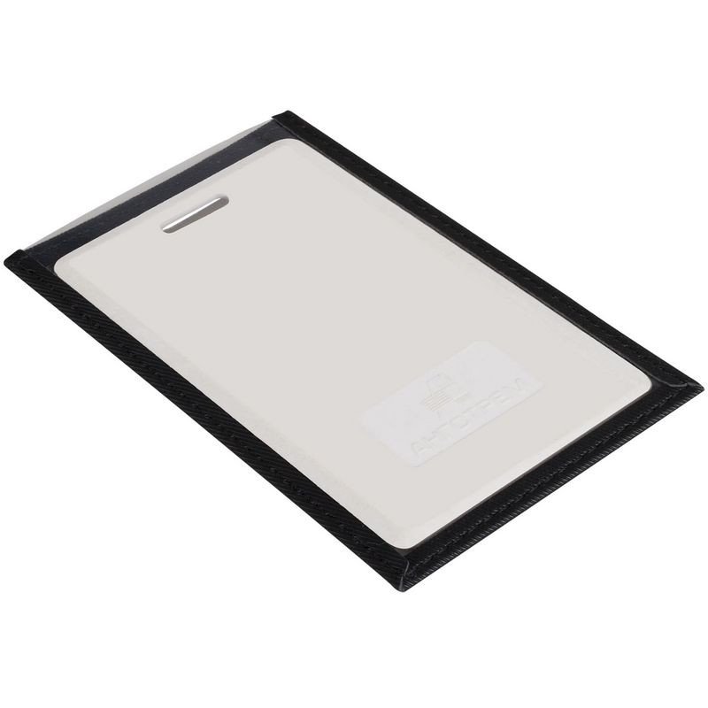 Чехол для пропуска Twill из искусственной кожи черного цвета (6699.30)