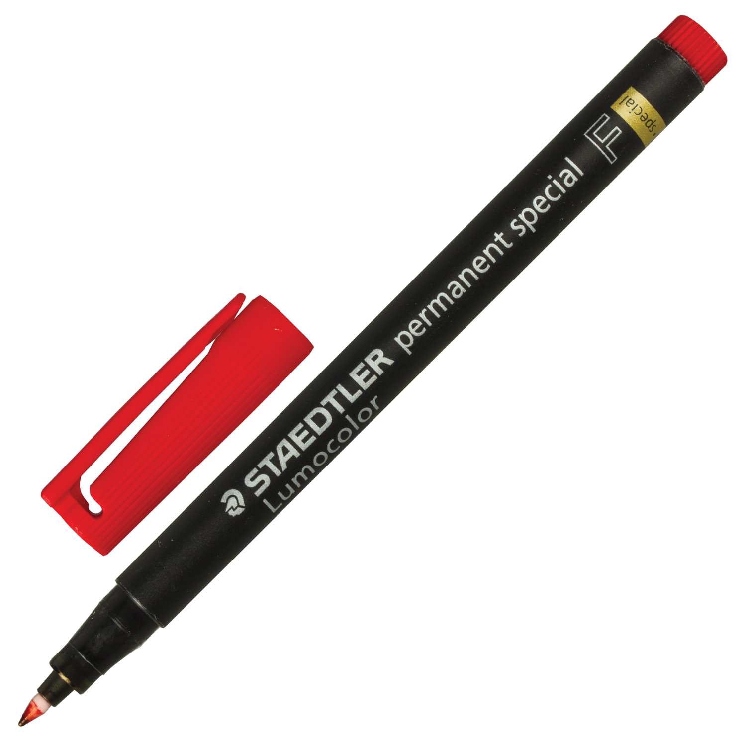 превью Маркер перманентный специальный для стекла STAEDTLER (Германия), КРАСНЫЙ, круглый наконечник, 0.6 мм
