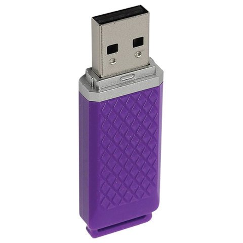 Флэш-диск 8 GB, SMARTBUY Quartz, USB 2.0, фиолетовый