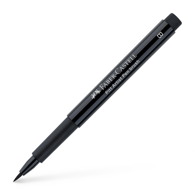 превью Ручка капиллярная Faber-Castell «Pitt Artist Pen Brush» цвет 199 черная, кистевая