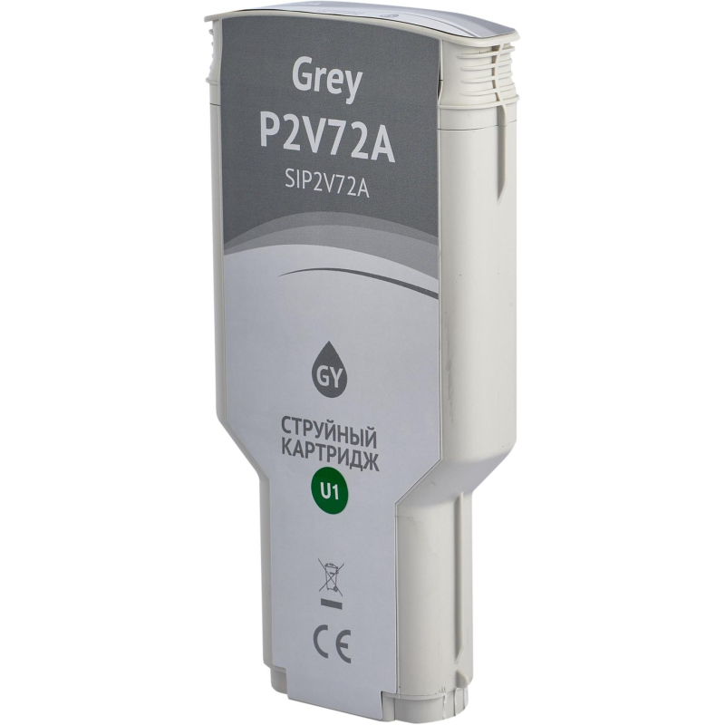 Картридж струйный Sakura P2V72A (№730 Grey) сер. для HP DesignJet T1700