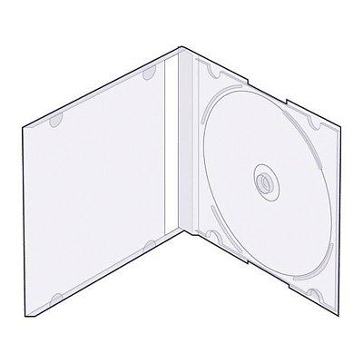 Бокс для CD/DVD дисков VS CD-box Slim/5