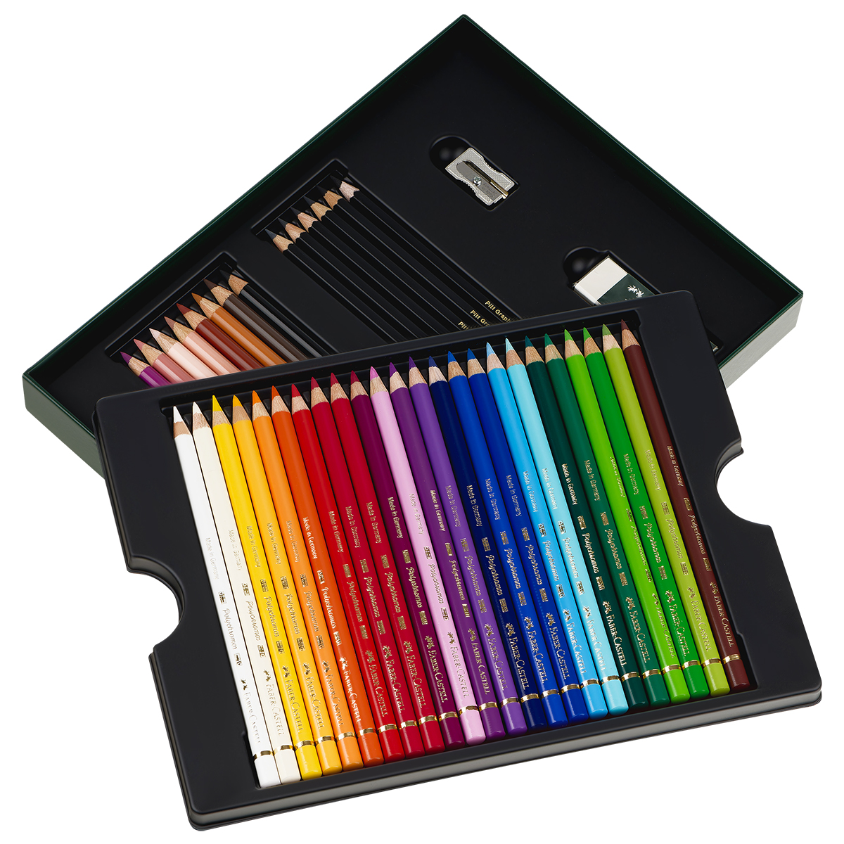 Набор художественных изделий Faber-Castell «Polychromos & Pitt Graphite Matt », 40 предметов, студийная коробка