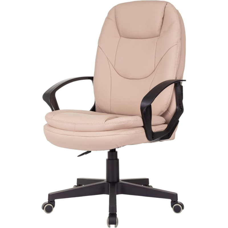 превью Кресло VB_EChair 668LT PU бежевый эко. кожа крестов. пластик