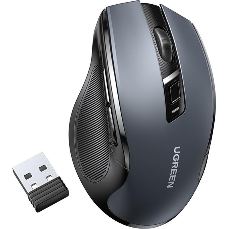 Мышь компьютерная UGREEN MU006 (15063) WLS, 2.4G 4000DPI, АА, черный