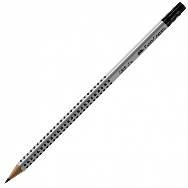 Карандаш Faber-Castell Grip, НВ, с ластиком, заточенный
