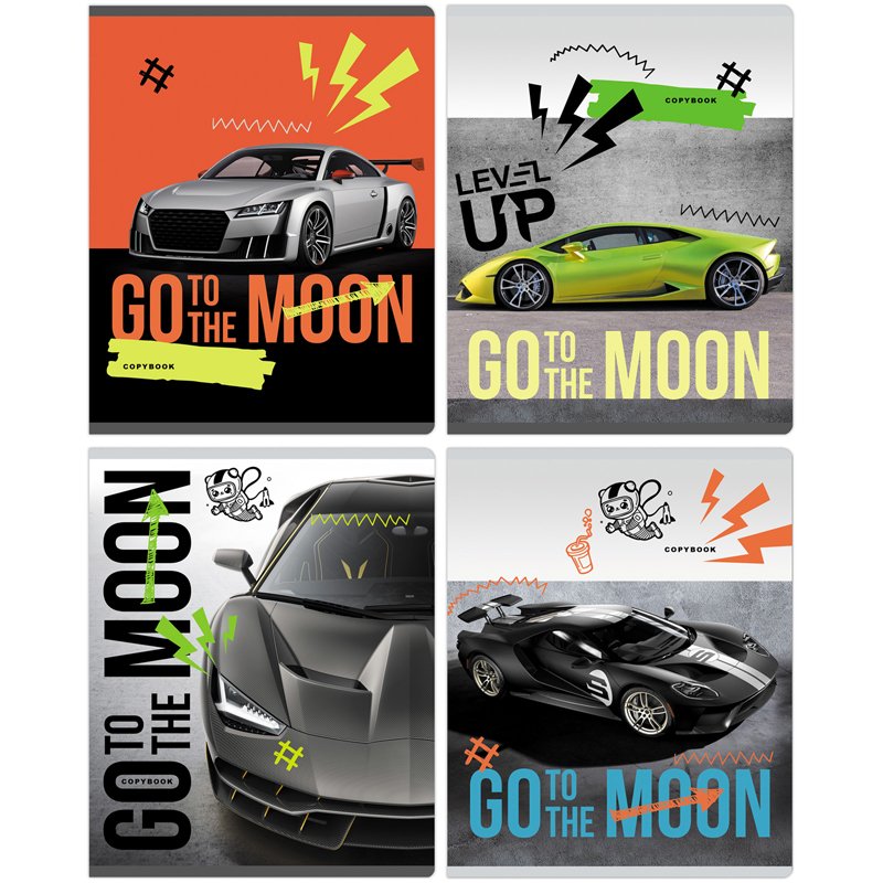 превью Тетрадь 40л., А5, клетка BG «Go to the moon», эконом