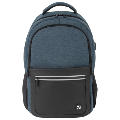 Рюкзак BRAUBERG URBAN универсальныйс отделением для ноутбукаUSB-портDenverсиний46×30х16 см229893