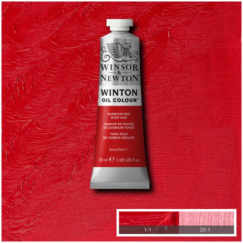 Краска масляная художественная Winsor&Newton «Winton», 37мл, туба, насыщенно-красный кадмий