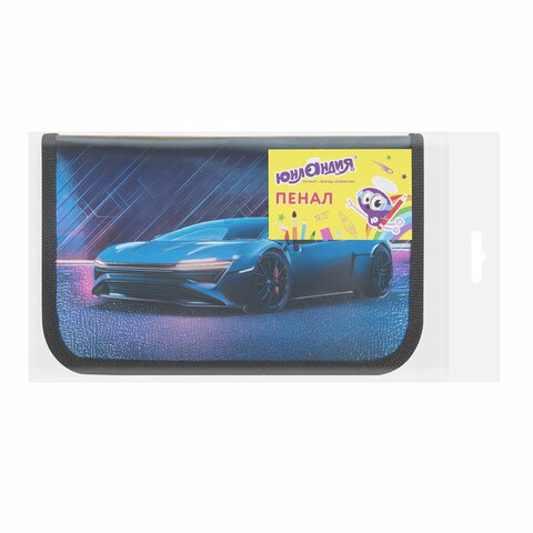 Пенал ЮНЛАНДИЯ, 1 отделение, металлизированный картон, конгрев, 19×11 см, «Street power»
