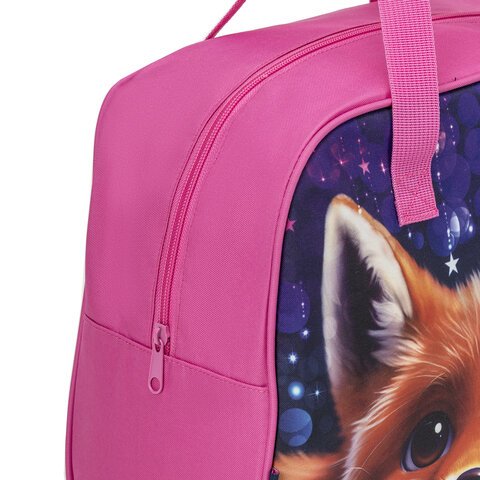 Сумка для занятий BRAUBERG с ручками, 35×25x15 см, «Cute fox»