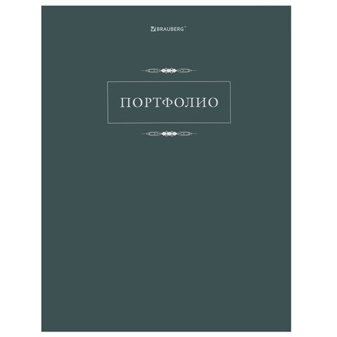 превью Папка-портфолио универсальная, 4 кольца, 20 файлов, 7БЦ матовая, BRAUBERG «Classic»