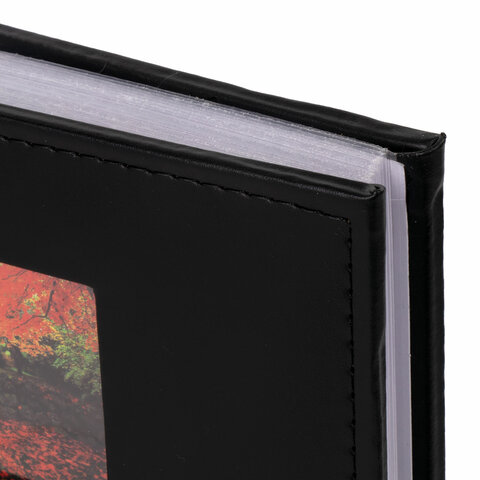Фотоальбом BRAUBERG «Autumn» на 200 фото 10×15 смпод кожубумажные страницыбоксчерный391191