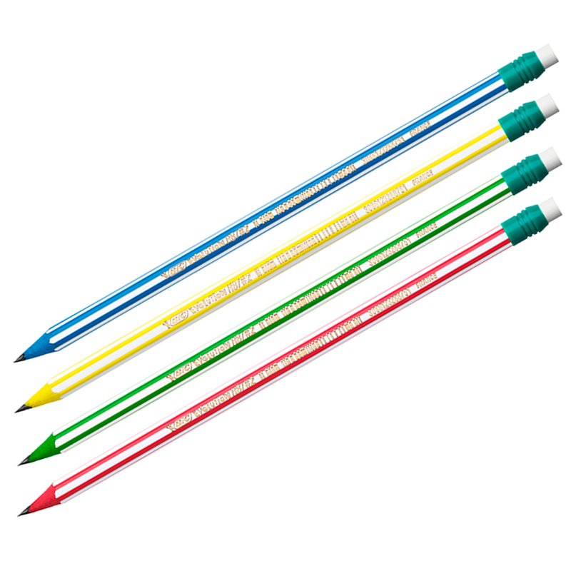 Карандаш ч/г Bic «Evolution Stripes» HB, с ластиком, заточен., пластиковый