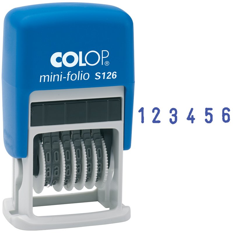 Мини - нумератор Colop S126 (6-ти разрядный, высота шрифта 3,8мм)