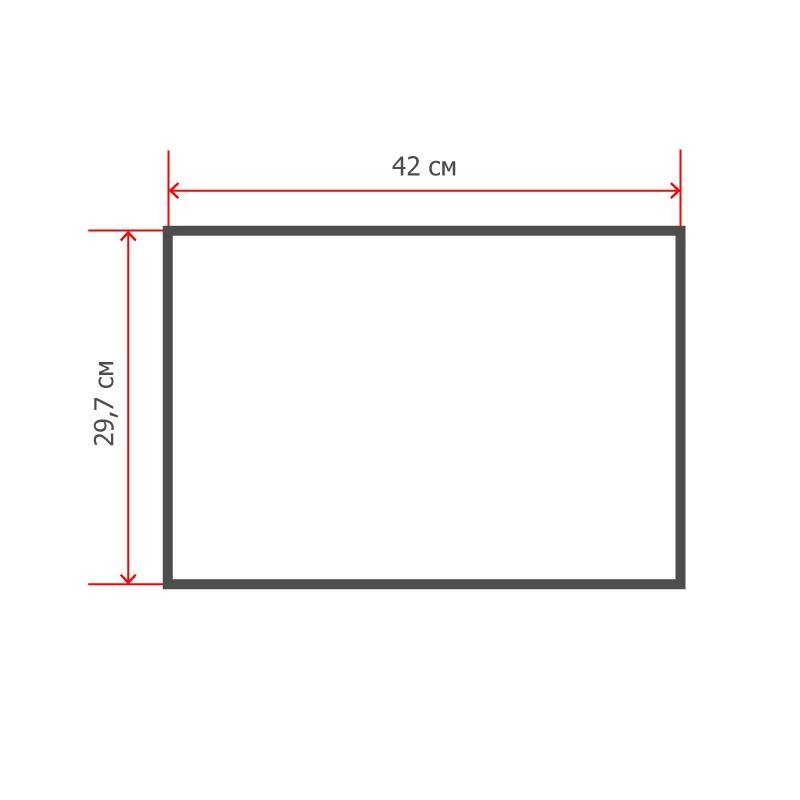 Доска меловая приставная/настенная Attache Non frame 29.7×42 см без рамы