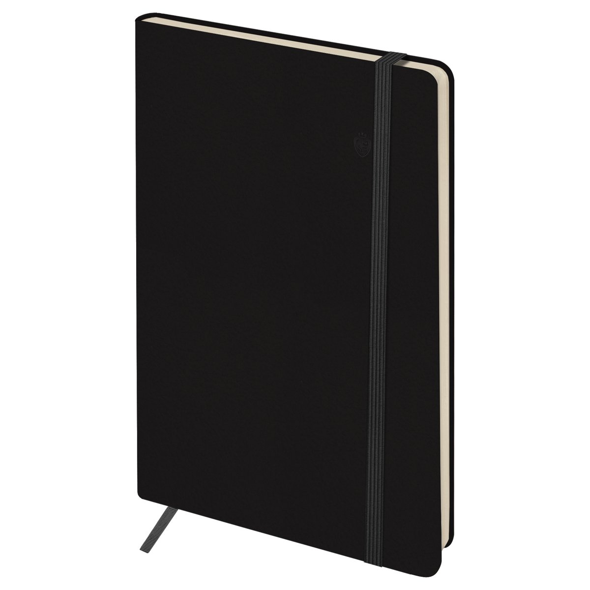 Записная книжка А5 96л. ЛАЙТ, кожзам, Greenwich Line «Classic. Black», с резинкой, блок без линовки
