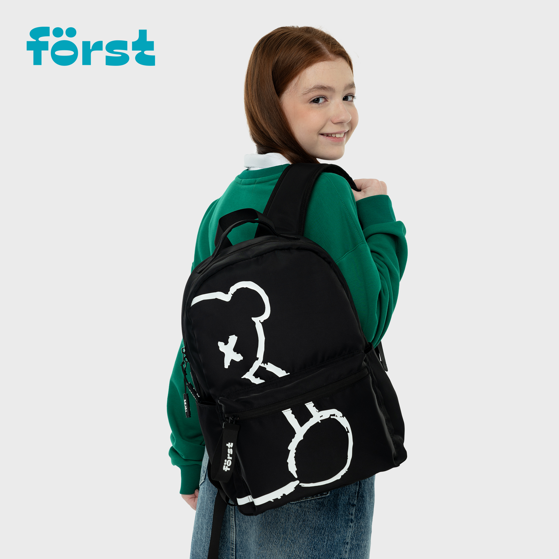 Рюкзак Först F-Spirit «Hype Beast» 40×29×13см, 1 отделение, 3 кармана, уплотненная спинка