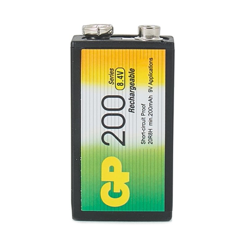 Аккумулятор GP 200 mAh 6LR61/Крона 9V/1604А NiMH (1 шт/бл)