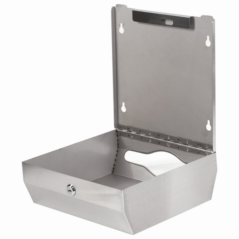 Диспенсер для полотенец LAIMA PROFESSIONAL INOX, (Система H2) Interfold, нержавеющая сталь, матовый, 605694